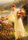 Famous Flowers Paintings - Gathering Flowers